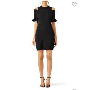 Rebecca Taylor Cold-Shoulder Shift Dress